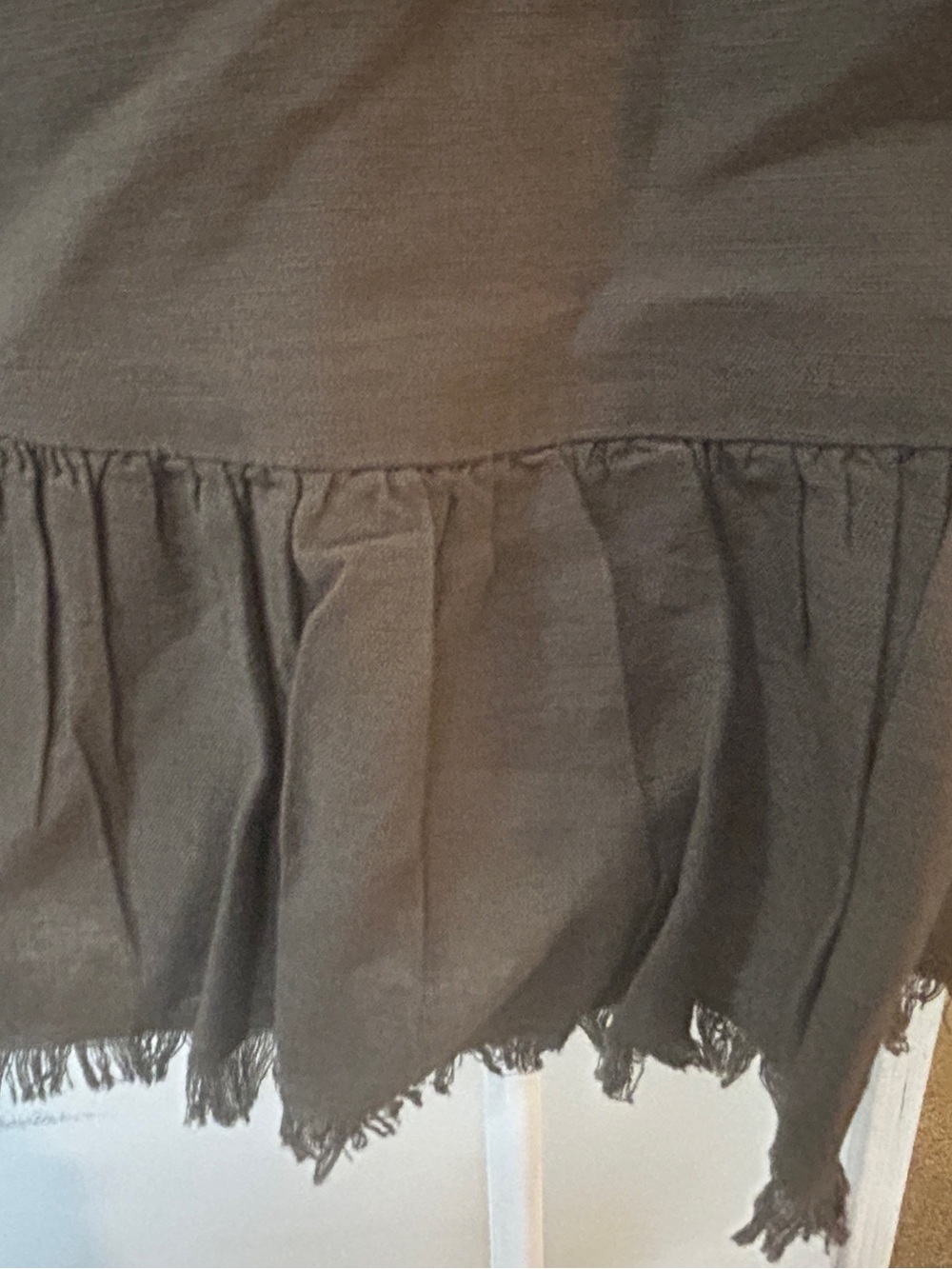 Zara Olive Green Boho Embroidered Fringe Jacket - Picture 10 of 11
